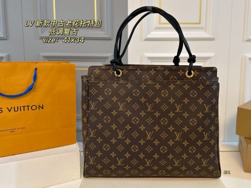 LV denim tote bag - Image 3