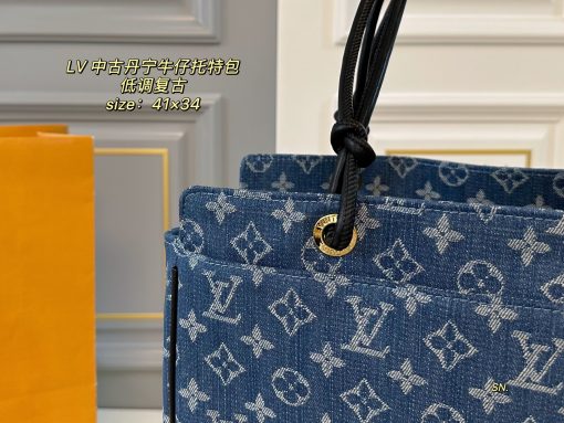 LV denim tote bag - Image 6